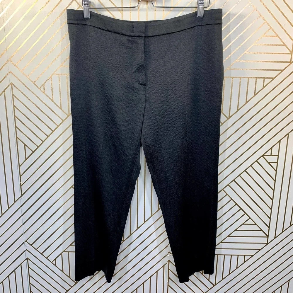 MSGM Milano‎ Classic Black Silky Cropped Trousers